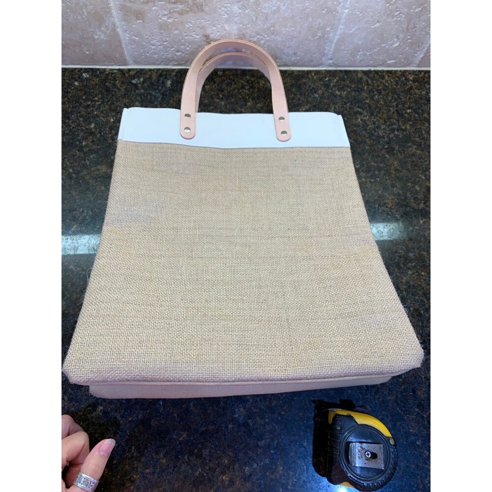 Brighton Let Love Grow Burlap Tote Bag Like New - Picture 4 of 7